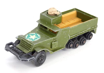 Matchbox Half Track APC K-108 M3A1 Battle Kings Toy Military Car Model Vintage - Image 1 of 4
