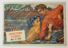 JOHNSTOWN FLOODED - 1954 Topps Scoop #73 Vintage Card
