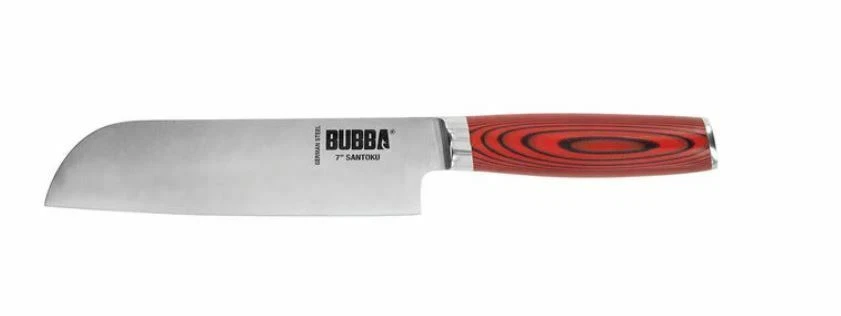 Bubba Blade Kitchen Santoku Knife 7" Stainless Steel Blade G10 Handle 1114265