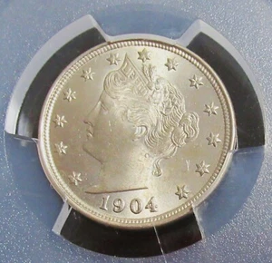 1904 Liberty Nickel PCGS MS-64 - Picture 1 of 4