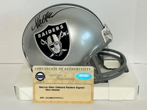 Marcus Allen Autographed/ Signed Los Angeles Raiders Mini Helmet w/ Steiner COA - Picture 1 of 3