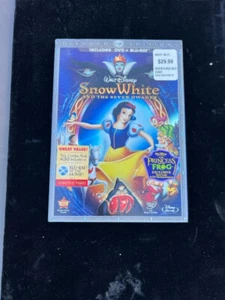 SEALED* SLIPCASE BLU RAY + DVD + DIGITAL COPY DISNEY SNOW WHITE & THE 7 DWARFS - Picture 1 of 1