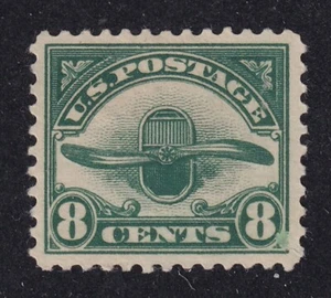 MATT'S STAMPS US SCOTT #C4 8-CENT PROPELLER AIR MAIL ISSUE 1923, MH VF/XF-85 - Picture 1 of 3