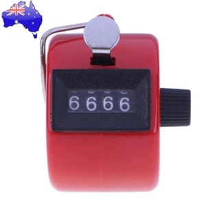 5pcs Clicker Counter 4 Digit Number Plastic Shell Hand Held(Red) - Picture 1 of 6