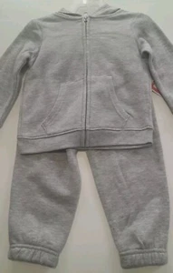 Kidgets 2 Piece Jogger Sweatsuit Set Gray Toddler Size 18 Months Unisex New - Picture 1 of 8