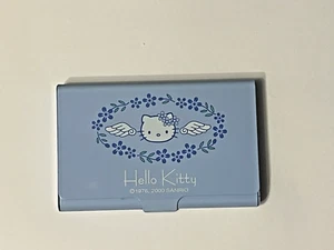 Sanrio - Hello Kitty - Blue Angel Slim Metal Tin Name Business Card Case - 2000 - Picture 1 of 4