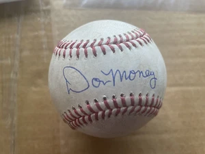 Don Money Autografo Firmato Baseball Milwaukee Brewers Gioco Usato - Foto 1 di 3