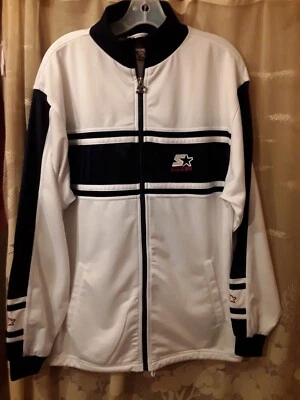 Chaqueta cortavientos vintage años 90 Starter cremallera completa talla para hombre S pequeña nueva con etiqueta Foto 1 de 4