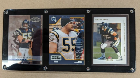 JUNIOR SEAU 3 CARD PLAQUE SAN DIEGO CHARGERS Cover