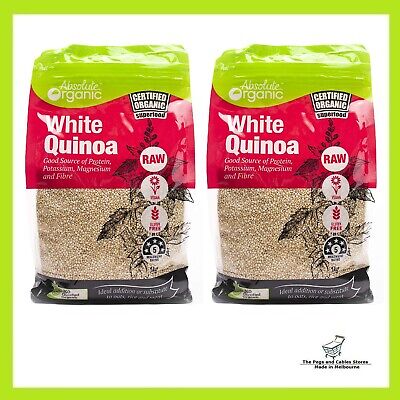 Absolute Organic White Quinoa 1kg X 2 Bags • 29$