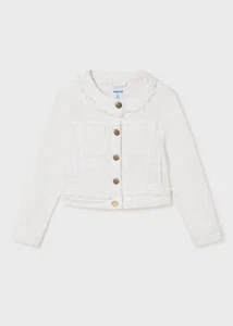 JACKE JEANSJACKE MÄDCHEN MAJORAL 6433 BAUMWOLLE WEISS ORIGINAL PE 2023 - Bild 1 von 6