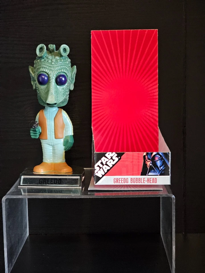 FUNKO WACKY WOBBLER STAR WARS GREEDO BASE CROMADA CABEZA BOBBLE SUELTA Foto 1 de 1