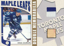 2004-05 ITG Franchises DOUBLE MEMORABILIA GOLD #22 DOUG GILMOUR - Maple Leafs