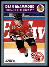 1992-93 Score Canadian Dean McAmmond Rookie Chicago Blackhawks #469