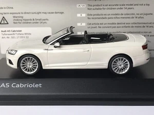 Spark 501.17.053.32 Audi A5 Cabriolet (F5) 2017 Tofanaweiß White 1:43 - Imagen 1 de 12