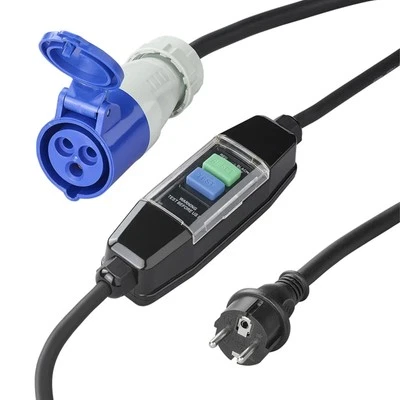 APT® Adapterkabel Powerstation 1,5m IT Netz zu Tn Netz mit Fi Anschlusskabel 2,5 mm²