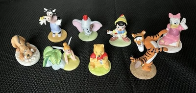 Lot Of 8 Vintage Disney Porcelain/Ceramic Figurines Tinkerbell Pluto Dumbo Daisy - Image 1 of 4