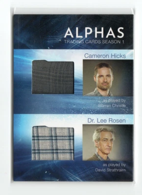 Alphas Season 1 Dual Wardrobe Costume Card DM1 Cameron Hicks & Dr Lee Rosen - Image 1 of 4