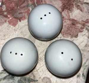 Flintridge China Salt and Pepper Shakers. Miramar. Platinum Rim EUC - Picture 1 of 5