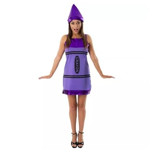Women's Purple Crayon Costume Dress - Picture 1 of 8