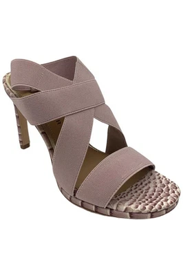 Donald Pliner女式Katja黄麻弹性高跟鞋凉鞋紫红色 — 第 1/3 张图片