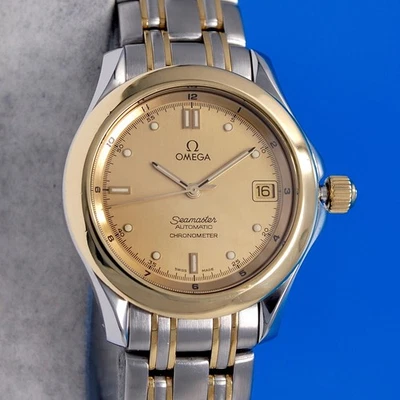 Mens Omega Seamaster 18K Gold & SS Automatic Chronometer watch - 2301.10 - Image 1 of 4