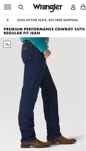 Pantalones de mezclilla para hombre Wrangler corte vaquero estilo 47mwzpw - Imagen 1 de 9
