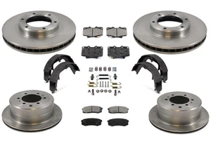 For 1993-97 Landcruiser LX450 Frt & Rr Rotors & Disc Brake Pads Parking Bk Shoes - Picture 1 of 6