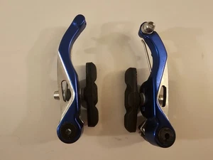 NOS Mid School BMX Bike Brakes ....Bicycle....Blue...Brakeset - Picture 1 of 6
