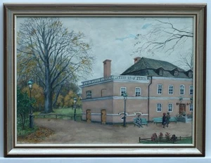 Karl Herman Gursch (1888-1957) - vista de la ciudad - acuarela - firmado - con marco - Imagen 1 de 5