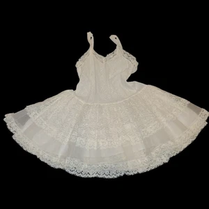 Vintage Child's Her Majesty Crinoline Petticoat with Lace Trim - Picture 1 of 7