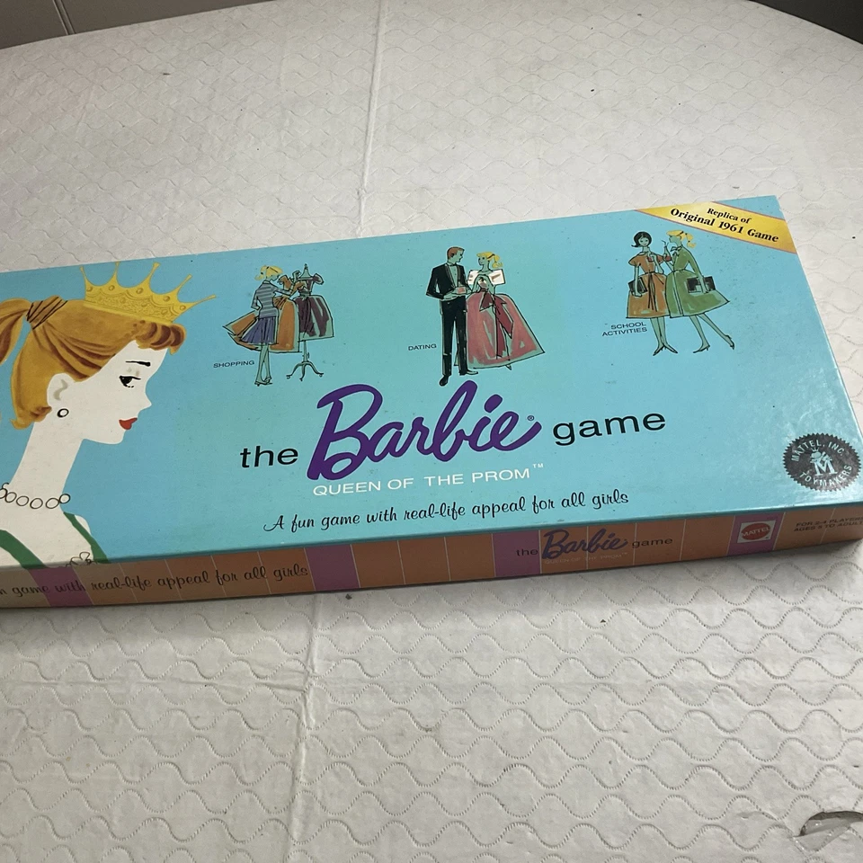 The Barbie Queen of the Prom Game 1994 Replica of 1961 Game Pieces Still Sealed! - Image 1 of 4