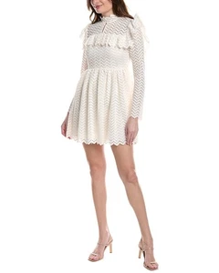 Mini vestido para mujer Rebecca Taylor Chevron de encaje - Imagen 1 de 7