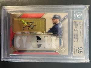 Topps Triple Threads Ruby 2017 1/1 Freddie Freeman BGS 9,5/10 Braves Dodgers - Imagen 1 de 2