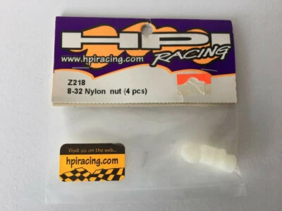 #Z218 HPI SUPER F1 NYLON NUT 8-32 (4pcs) HPI SUPER F1 / ROAD STAR 10 HPIZ218  - Image 1 of 4