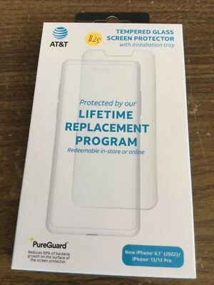 Protector Pantalla Cristal Templado Apple iPhone 13 y 13 Pro 14 y 14 PRO AT&T - Nuevo Foto 1 de 2