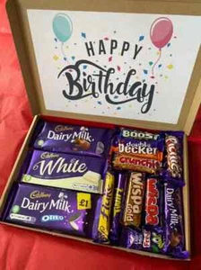 Cadbury Chocolate Sweet Gift Box | Personalised Hamper | Birthday Halloween Xmas - Picture 1 of 16