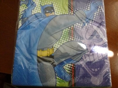 Servilletas de papel para almuerzo de fiesta de cumpleaños de dibujos animados de superhéroe valiente y audaz de Batman RARAS Foto 1 de 4