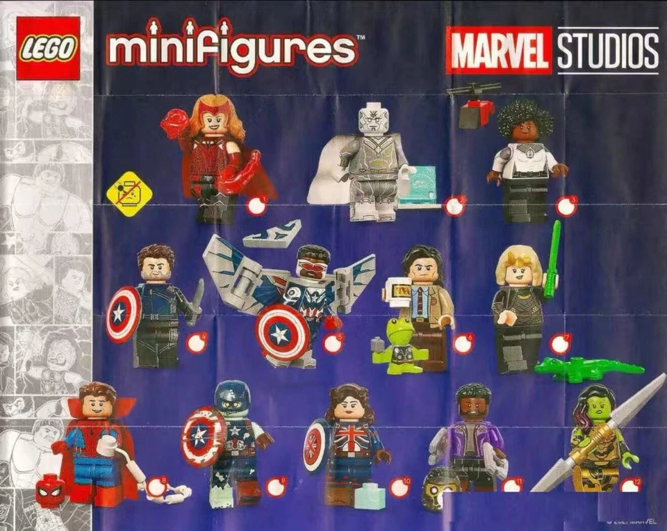 LEGO 71031 Marvel Studios Series 1 – Complete Set of 12 Minifigures | NEW & SEAL - Image 1 of 1