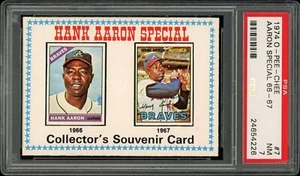 1974 OPC O-Pee-Chee Baseball #7 Aaron Special 66-67 PSA 7 - Picture 1 of 2