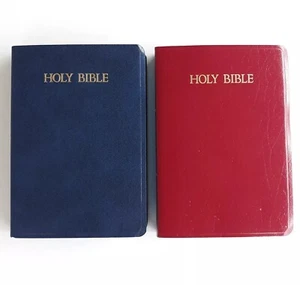 2 Holy Bibles KJV Dictionary Concordance Nelson Red 162R Blue 162B 1984 U.S.A. - Picture 1 of 15