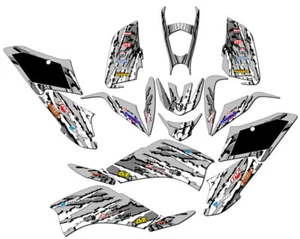 All Years RAPTOR 125 SHREDDER Grey Senge Graphics Kit Compatible with Yamaha - Picture 1 of 7