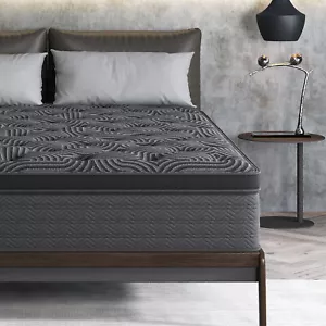 9/12 Inch Gel Memory Foam Hybrid Queen Mattress Twin Full King size In a Box - Picture 1 of 12