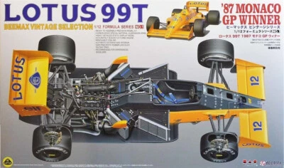 BEEMAX VINTAGE KIT 1:12 AUTO F1  LOTUS  99T '87 MONACO GP WINNER SENNA   BX12001 - Immagine 1 di 4