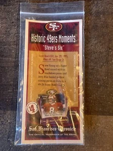 San Francisco 49ers Historic Moments #4 Steve' s Six Collector's Pin NEW Young - Picture 1 of 3