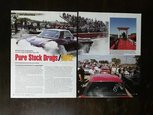 2012 Pure Stock Drags - Original 5 Page Color Article  - Picture 1 of 3
