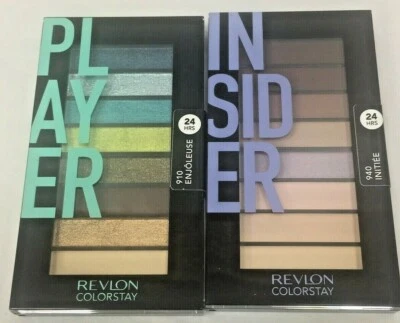 New 2 Revlon Player ColorStay Looks Book Palette Eye Shadow 910 940 Sealed - Image 1 of 4