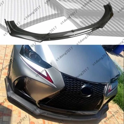 Carbon Fiber Front Bumper Lip Splitter Spoiler Chin For Lexus RC 200t 300 350 F Foto 1 de 4
