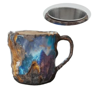 Mineral Crystal Coffee Mugs Multi-Colored Mineral Crystal Tea Cup - Picture 1 of 1