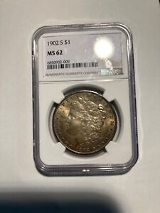 1902-S Morgan Silver Dollar $1 NGC MS62